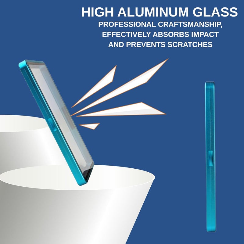 RedCap Magnetic Aluminum Graded PSA Slab Guard UV Resistant Glass 35PT Premium Protector Display Case For Standard PSA CGC Graded Sport Trading Cards - Ocean Blue - Image 5